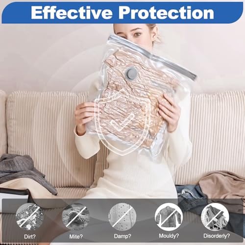 Vacbird Vacuum Storage Bags with Electric Pumps, Vacuum Bags for Travel, Luggage and Clothing,12 Pack - Image 5