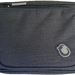 Hippychick Hipseat Accessory Bag/Travel Pouch with 2 Pockets, Can Be Used with The Back-Saving Baby Seat Carrier, Denim Black