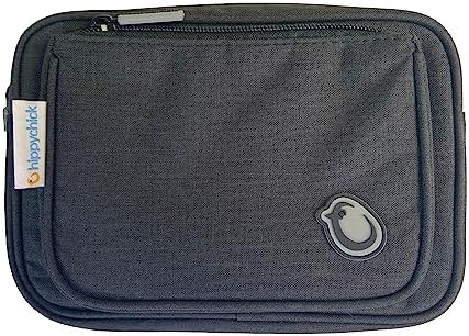 Hippychick Hipseat Accessory Bag/Travel Pouch with 2 Pockets, Can Be Used with The Back-Saving Baby Seat Carrier, Denim Black