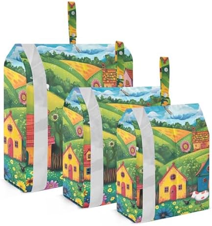 Farmhouse Animals Travel Packing Organizers Compression Storage Shoe Bag Travel Bags Organizer for Luggage