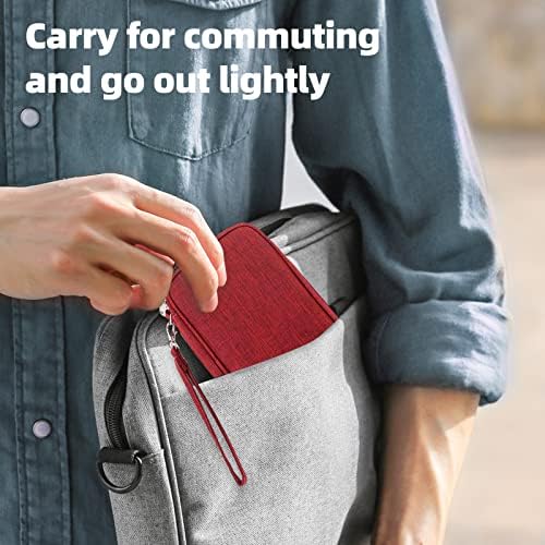 NEUSID Small Travel Cable Organiser Bag, Cable Pouch, Electronics Accessories Organizer Carry Bag, 3 Layers Pouch Storage All-in-One Gadget Storage Bag for Cable, Cord, Charger, Phone, Earphone - Image 6