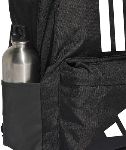 adidas Unisex Classic Three Stripes Back To School Backpack, Black/White, One Size - Image 5