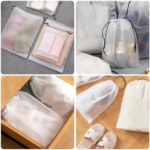 GAOHAN 12 Pcs Shoe Bags Travel Shoe Bags Multifunctional Waterproof Storage Bags Travel Storage Bag Dust Proof Bag for Cosmetic、Underwear、Home、Office - Image 6