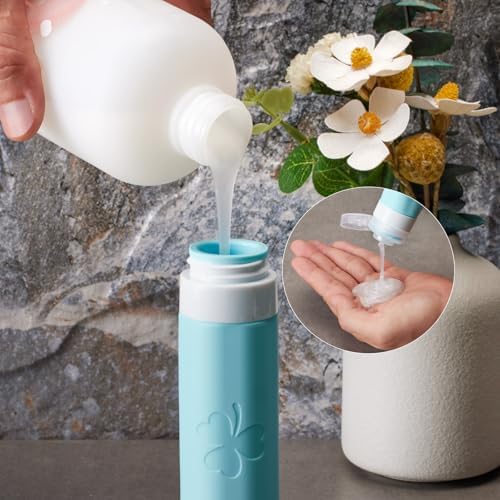 INSFIT 23 Pack Travel Bottles for Toiletries, TSA Approved Silicone Travel Size Toiletries with Toiletry Bag, BPA Free Leak Proof Refillable Travel Essentials for Shampoo Conditioner Lotion - Image 4