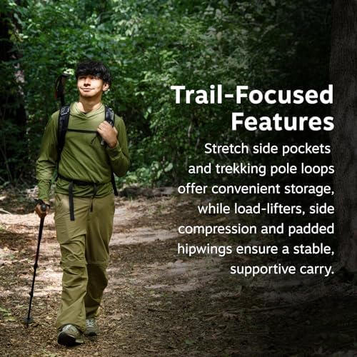 Osprey Hikelite Unisex Hiking Bag, 26L, Raven Black - Image 4
