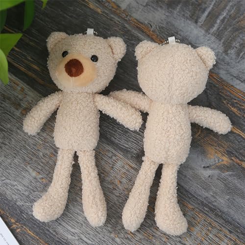 Stuffed Animal Toys Soft Cute Plush Bear for Kids Girls Keychain Accessories Backpack Pendant Birthday Gift Small Animal Bear Toys for Kids Girls - Image 3