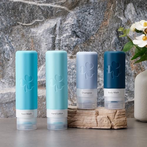 INSFIT 23 Pack Travel Bottles for Toiletries, TSA Approved Silicone Travel Size Toiletries with Toiletry Bag, BPA Free Leak Proof Refillable Travel Essentials for Shampoo Conditioner Lotion - Image 5