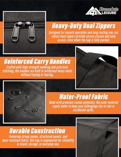 Xtremeauto Tent Pole Storage Bag – Heavy Duty 150x20x20cm Waterproof Carry Case for Awning Poles, Tent Accessories, Canopy Frames, Mallets & More – Durable Outdoor Camping Organizer - Image 6