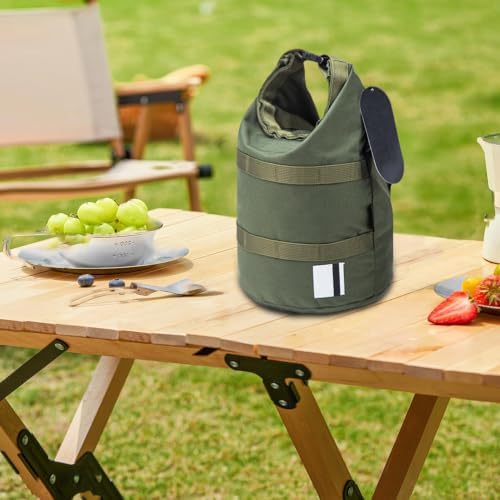 Camping Pot Storage Bag – Round Bottom Cooking Utensils Organizer | Large Carrier Travel Tote | Heavy Duty 500D Nylon Portable Hand Pouch For Fishing Hiking Hunting Kit Pans Lunch Box - Image 3