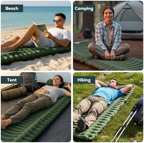 Gear Doctors Camping Pads Self Inflating Ultralight Apollo air 4.3-5.2 R Insulated Camping mats 1.5-3.3 in Must Haves Inflatable Foam air Sleep mat self Inflating air Mattress for Camping cot - Image 8