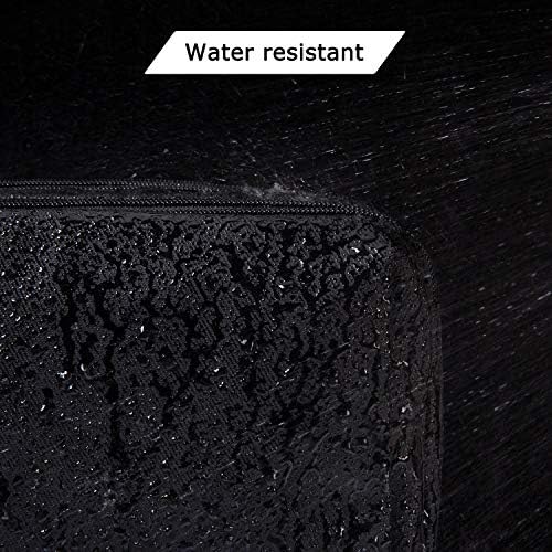 BAGSMART Mens Wash Bag Travel Toiletry Bag Makeup Shower Shaving Organiser for Bathroom Camping Gym - Water Resistant & Wet Dry Seperate, Black - Image 4