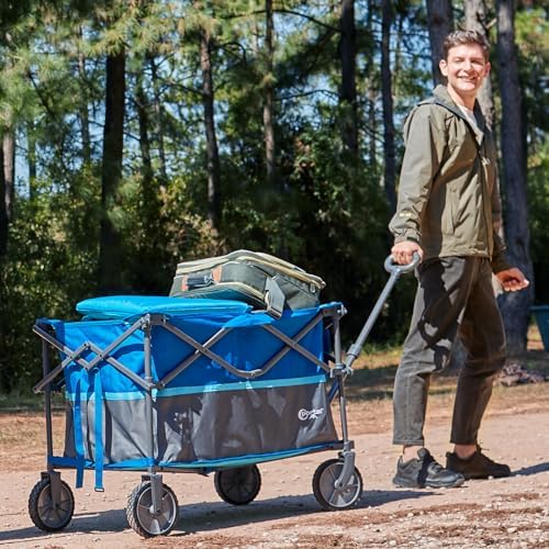 PORTAL XL Deeper Festival Trolley on Wheels 300L Larger Capacity Folding Camping Garden Beach Trolley Heavy Duty Pull along Cart Collapsible Wagon Foldable Picnic Trailer Hand Truck - Image 2