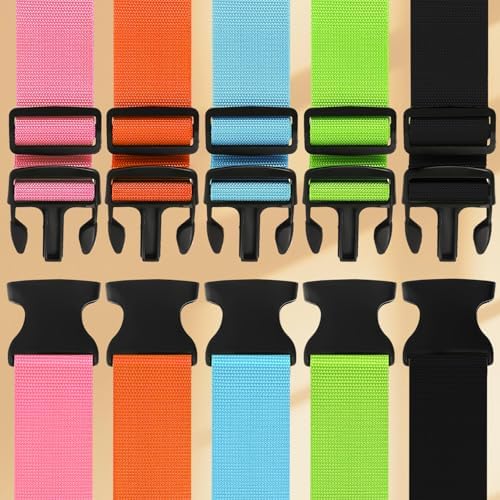 Luggage Straps, 2 Pcs Adjustable Suitcase Packing Belts Travel Accessories (Light Blue) - Image 5