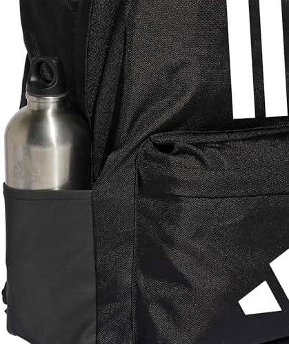 adidas Unisex Classic Three Stripes Back To School Backpack, Black/White, One Size - Image 9