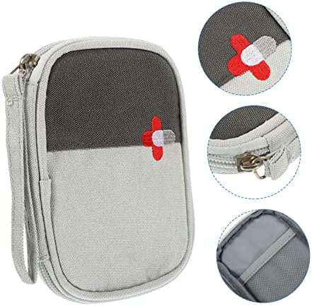 MAGICLULU 2pcs Household First Aid Pouch Nursing Bag Light Medicine Bag for Camping Zipper Oxford Cloth for Travel Essentials and Emergency Storage - Image 9