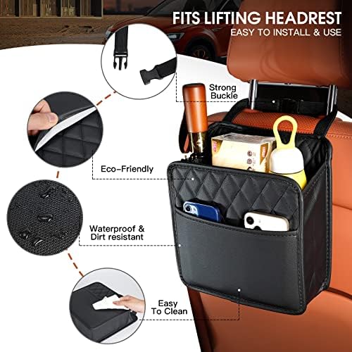 Car Seat Back Hanging Bag Car Document Holder Multi-Pocket Bottle Bag Storage Box Organizer Travel Tidy Pouch Pocket Kids - Image 6