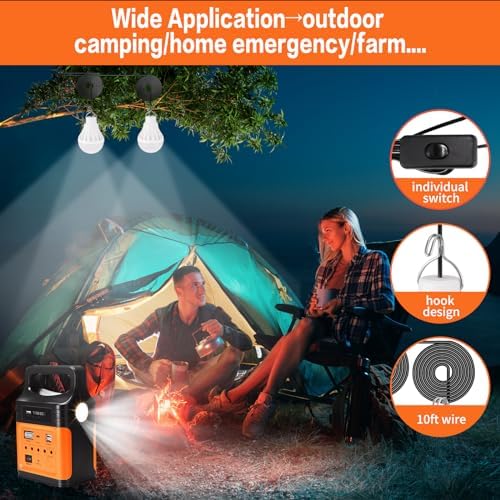 VCLPOWER 20000mAh DC Power Bank Station with Solar Panels,12V/9V Type-C Output Fast Charging Portable Power Station for Home Emergency Outdoor Camping Fishing - Image 7