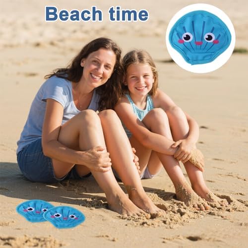 Lyreh 2pcs Sand Remover for Beach, Shell Shape Sand Removal Bag Sandscreen Pouch Must-Have Beach Essentials Accessories for Adults Travel Vacation Summer Sandbox Activities(Blue) - Image 7
