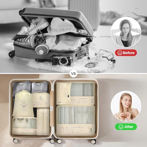 Packing Cubes, Packing Cubes for Suitcases, Travel Cubes, Travel Organiser, Suitcase Organiser Bags - Image 2