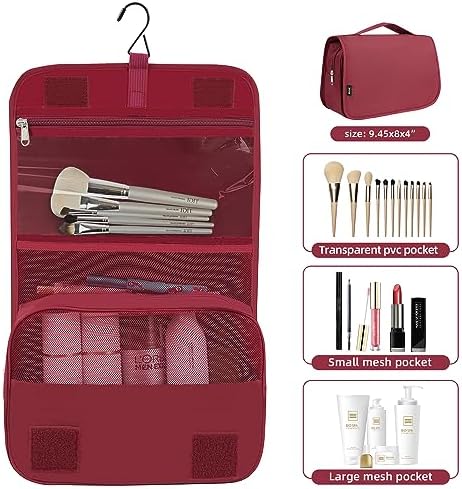 BAGAIL 10 Set Packing Cubes Various Sizes Packing Organizer for Travel Accessories Luggage Carry On Suitcase - Burgundy - Image 3
