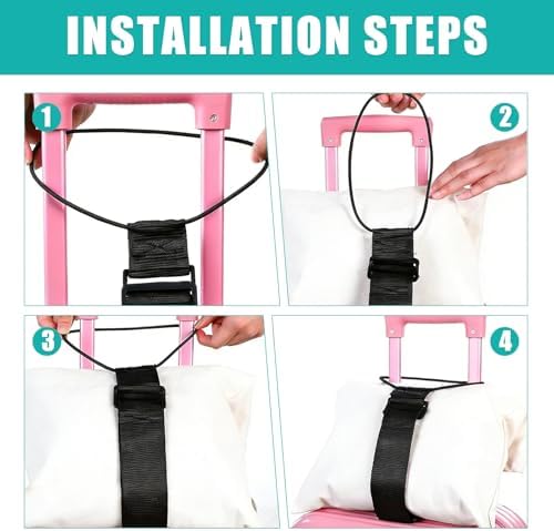 3 Pcs Luggage Straps for Suitcases, Adjustable Elastic Luggage Connector Straps for Suitcases, Portable for Handle Backpack Purse Attachment - Image 7