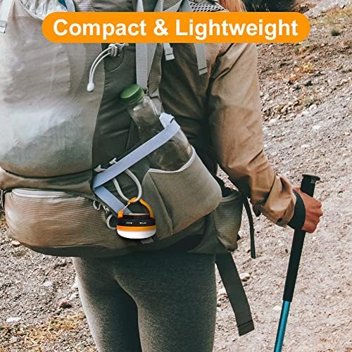 flintronic Camping Lights, Camping Light LED Tent Light Portable Outdoor Tent SOS Light 5 Modes with Hook, IP43 Waterproof for Hiking Fishing Emergency Home Power (Not Include Batteries) - Image 7