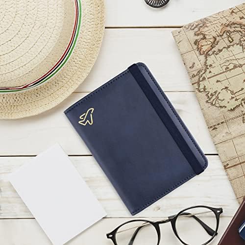 WALNEW Passport Holder, PU Leather Travel Passport Cover Wallet, RFID Passport Case with Card Holder, Travel Essentials for Women Men - Image 8