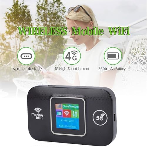 Annadue Portable 4G 5G LTE Mobile Hotspot Router, 300Mbps WiFi Device with Sim Card Slot, Up to 12 Devices, Pocket Hotspot for Travel, Plug and Play - Image 2