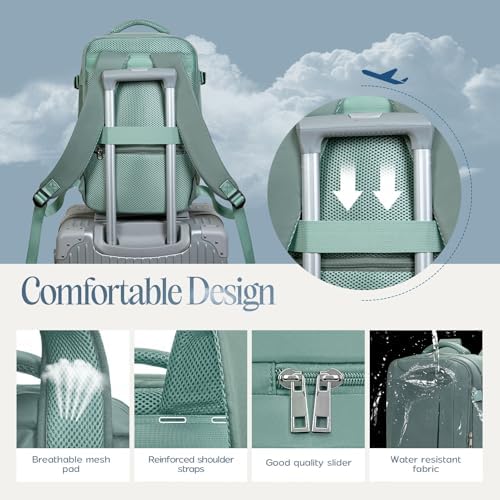 Xkdoai for Ryanair Cabin Bags 40x30x20, Travel Backpack with TSA Approved Clear Bag, Travel Bag Womens Underseat Anti Theft Carry-ons Hand Luggage Bag Airline Approved Casual Daypack - Image 5