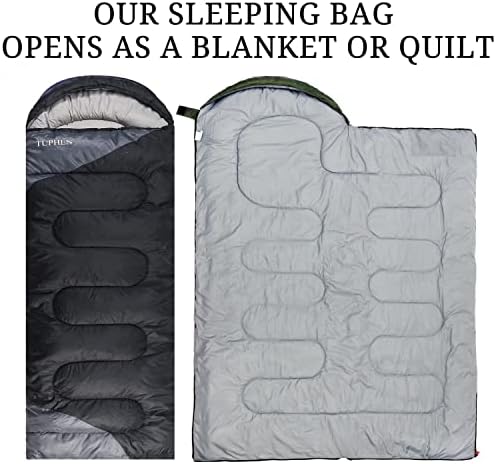 tuphen Sleeping Bag - 3-4 Seasons Camping Sleeping Bags for Adults for Hiking, Backpacking, Cold Weather & Warm Lightweight Travel Gear - Image 6