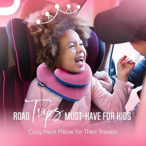 BCOZZY Kids Chin Supporting Travel Pillow for Ages 3–7- Patented Soft Neck Pillow for Head and Chin Support in Car Seat and Airplane. Comfortable Travel Essential. Small Size, Bag, Gray - Image 7