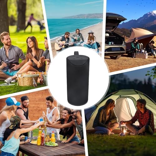 Generisch Speaker, travel speaker with robust carry handle for on the go, technology gadgets with stereo sound for car, outdoor, shower, garden, camping, bathroom, picnic, party - Image 4