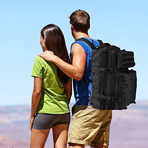 Oreunik Military Backpack 45L Waterproof Tactical Backpack Molle Backpacks Large Back pack for Travelling,Outdoor Trekking,Camping,Hiking,Fishing,Hunting,Gym(Black) - Image 8
