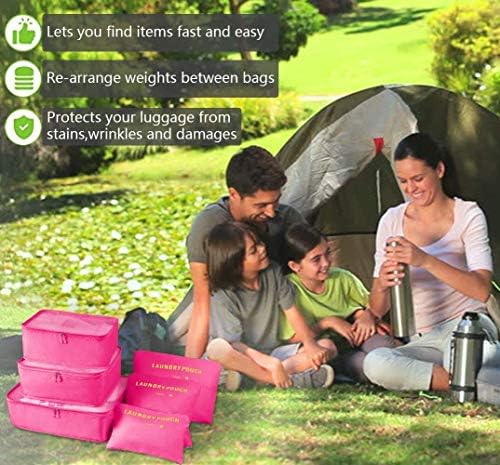 Vicloon Multifunction Packing Cubes - 8 PCS Organizer Packing Bags for Suitcase, Travel Essentials with Shoe Bag, Storage Accessories - Image 8