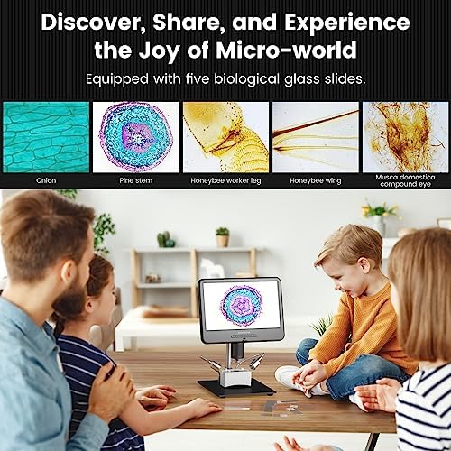 Andonstar AD210 10.1 Inch LCD Digital Microscope for Adults, Soldering and Coin Inspection, Electronics Repair, Biological Slides Kit, 32G Card - Image 5