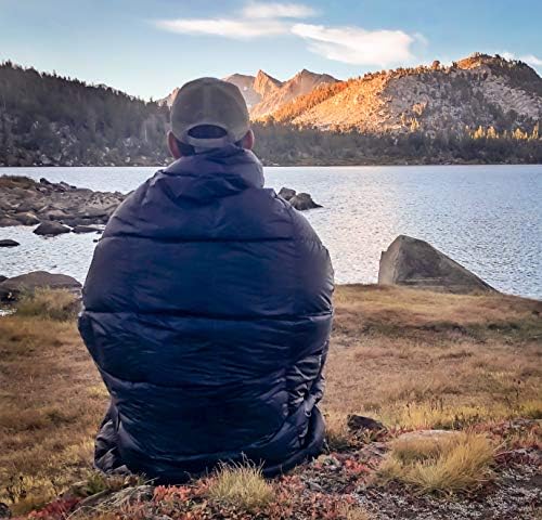 Get Out Gear Down Camping Blanket - Outdoor Lightweight Packable 650 Fill Power Down Blanket Compact Waterproof and Warm Backpacking Quilt for Camping Hiking Travel Hammock - Image 3
