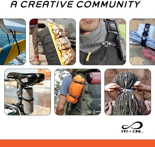 MODL Infinity Tool™ 2.0 Modular Straps (4-Pack) - Flexible Multi-Tool, Gear Strap, Wearable Gadget for Outdoor Adventure, Survival, Camping, Travel, EDC - Image 7