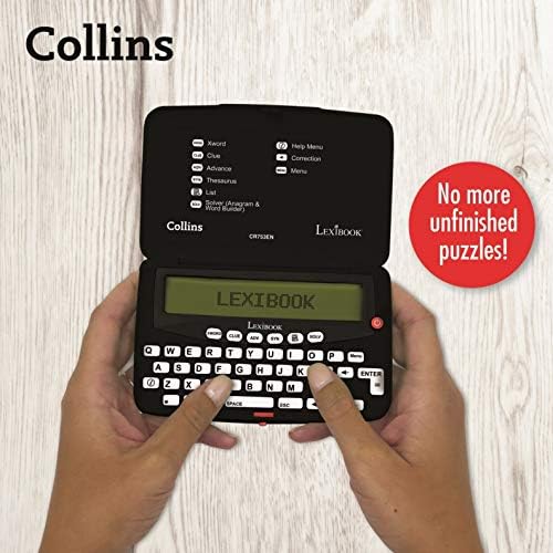 Lexibook, Collins Crossword, Bradford, Phonetic spell-correction, Anagram solver, words games, Electronic, with battery, black/white, CR753EN - Image 4