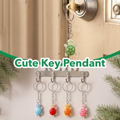 Ymapinc 10Pcs Cute Resin Sea Turtle Keychain Set, Small Keychain Bulk Mini Keychains, Tiny Animal Turtle Keyrings, Beach Travel Backpack Keychains Pack Party Favors Gifts - Image 6