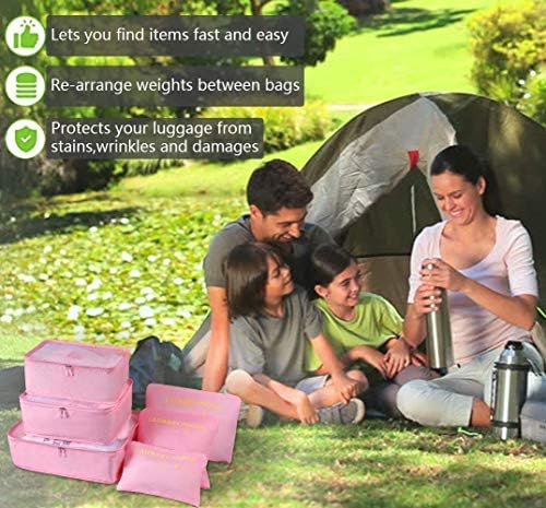 Vicloon Multifunction Packing Cubes - 8 PCS Organizer Packing Bags for Suitcase, Travel Essentials with Shoe Bag - Image 8