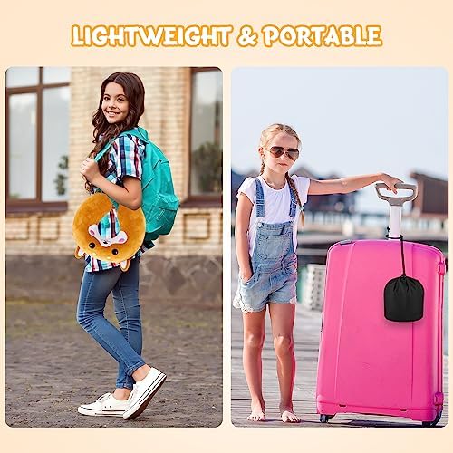 Cirorld Kids Travel Pillow Cute Neck Pillow Traveling Memory Foam Airplane Pillow with Sleep Mask Animal Flight Head Rest Neck Support for Cars Long Flights Sleeping Girls Boys-dog - Image 8