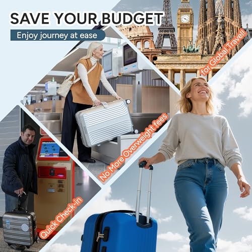 travel inspira Luggage Scale, Portable Suitcase Weighing Scales, Travel Accessories for Luggage, 110lb/50kg, Unit Conversion, Temperature Measurement, Auto Off, Battery Included (Red) - Image 4