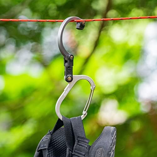 GEAR AID HEROCLIP Carabiner Gear Clip and Hook (Medium) for Camping, Backpack, Suitcases and Garage Organization - Image 7