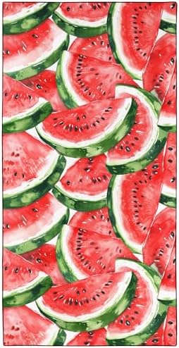 YISUMEI Watermelon Beach Towels for Adults Extra Large 180 x 90 cm, Fruit Pattern Print Microfibre Quick Dry Towel for Travel Swimming Camping Sports