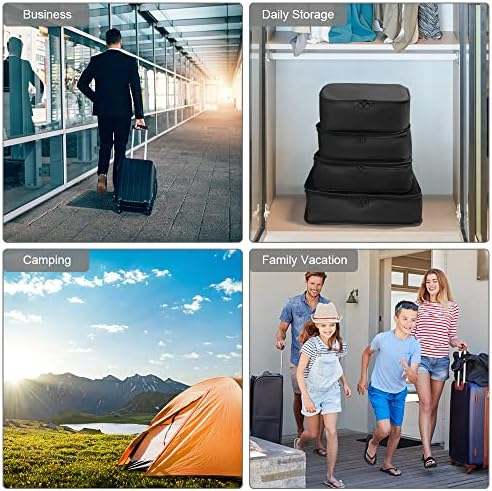 OSDUE Packing Cubes for Suitcase, 8PCS Thickening Travel Organiser Packing Bags Lightweight Travel Accessories Organizers Essentials Clothes Shoes Cosmetics Toiletries Storage Bags - Image 6