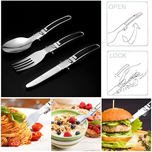 Odoland Camping Cookware Kit, Outdoor Cooking Set Non Stick Pot and Pans Lightweight Backpacking Hiking Utensil Gear for 1 to 2 People Traveling Trekking and Camping - Image 7