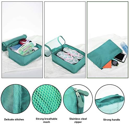 14 PCS Extra Large Packing Cubes Various Sizes Suitcase Organiser Bags Lightweight Packing Bags for Suitcases (14, Teal) - Image 3