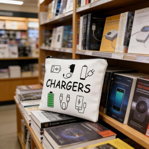 Charger Bag, Travel Charger Cable Storage Bag, Portable Charging Cable Pouch, for Charging Accessories, Cosmetics and Medicine Storage - Image 6