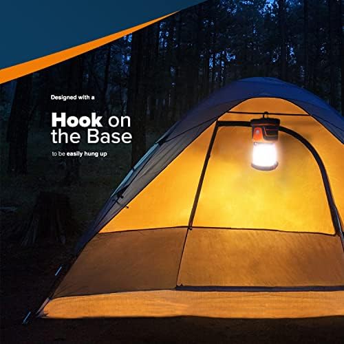 Wyldness LED Camping Lantern β 1500 lm Camping Light Lamp, Up to 40 Hours Battery (D Size), Perfect Emergency Survival Kit Gear, Tough, Sturdy, Suited for Night Time Trips, Hiking, Camp - Orange - Image 6