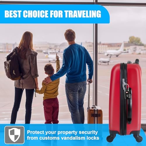 Diyife TSA Approved Luggage Locks with Flexible Steel Cable, Easy to Set up | 3-Digit Combination Suitcase Locks, Small Padlocks with Code for Travel, Bag, Backpack, Zinc Alloy Body (Black, 2 Pack) - Image 8